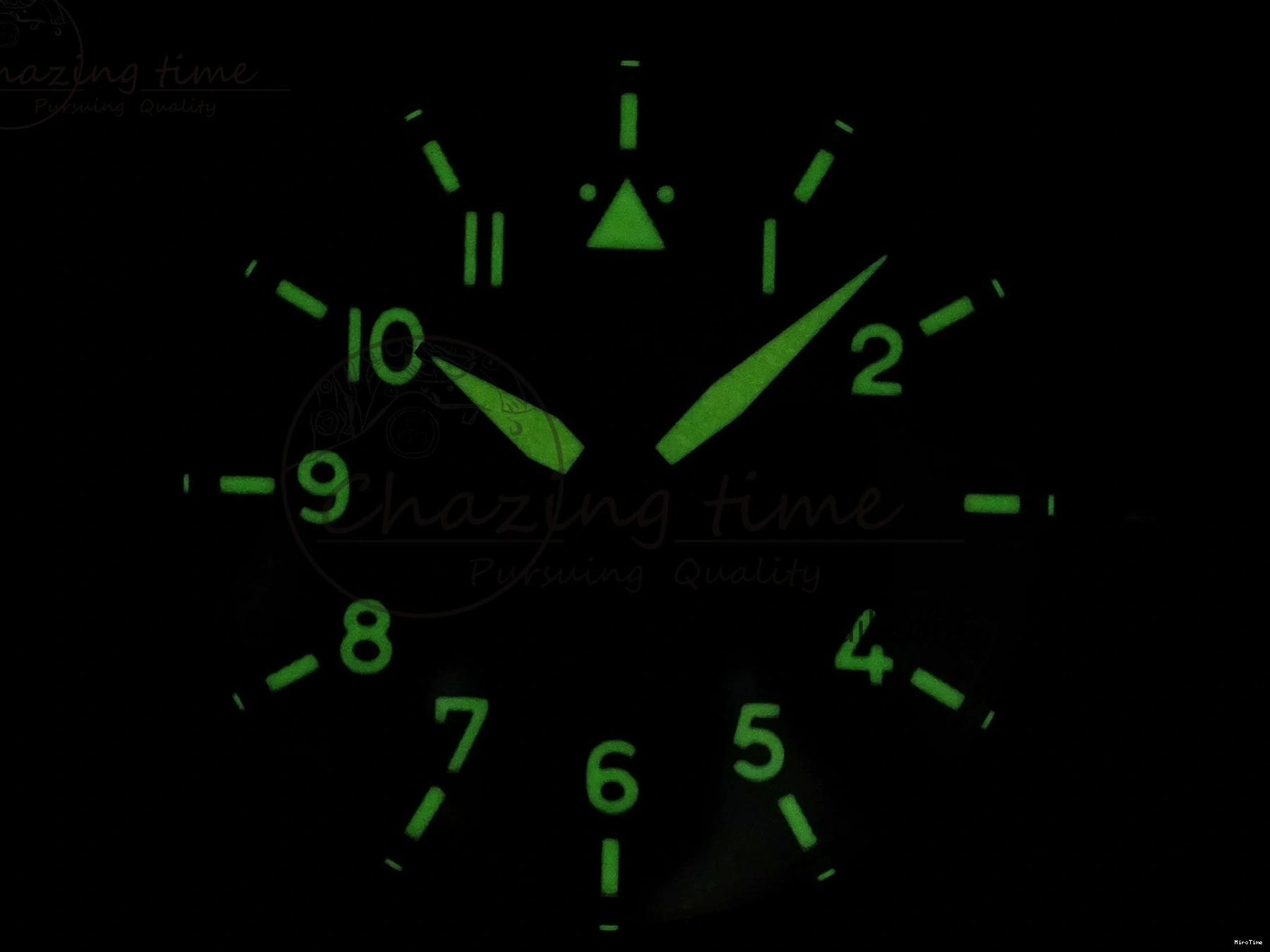 MIROTIME 1224 Pilot Mark XVIII Titanium BLSF 1:1 Best Edition Black Dial on Brown Leather Strap MIYOTA Popular 7020